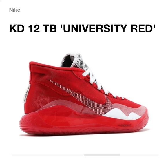 NIKE Zoom KD 12 TB 'UNIVERSITY RED' - Picture 2 of 12